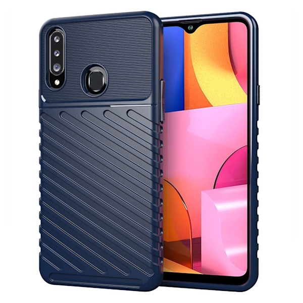 Thunder Samsung Galaxy A20s etui - Blå Blue