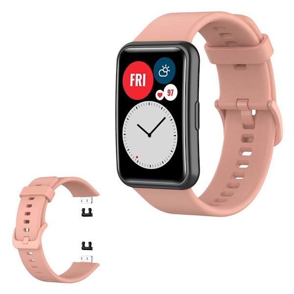 Huawei Watch Fit silikoneurrem - Lyserød Pink
