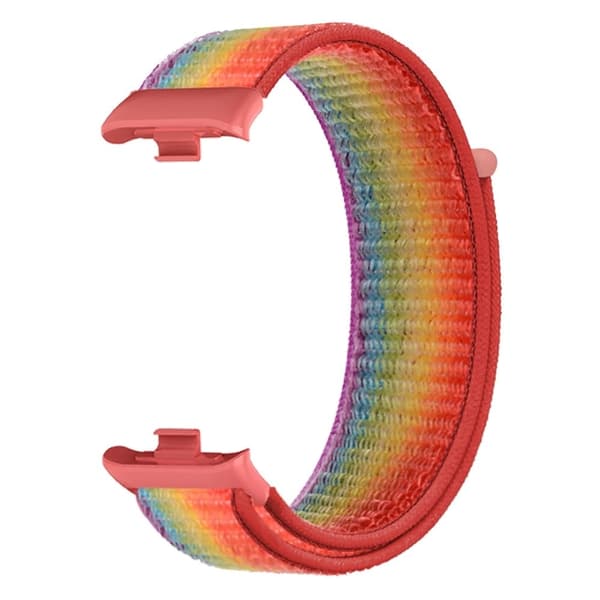 Xiaomi Smart Band 8 Pro / Redmi Watch 4 Nylon Loop Klockarmband Andningsbart Sportband - Regnbåge multifärg
