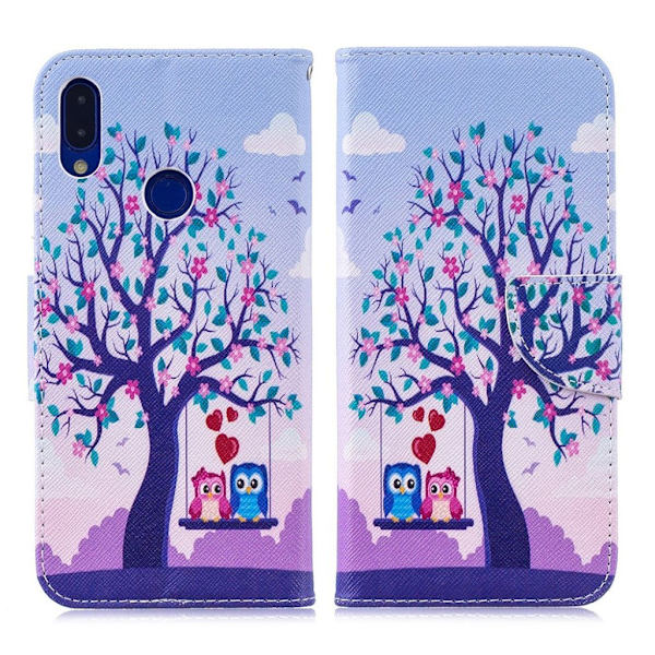 Wonderland Xiaomi redmi Note 7 / Note 7 Pro / Note 7S flip case - Tree og Owls Multicolor