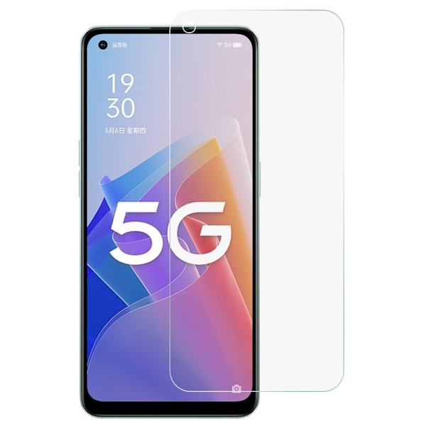 0.3mm härdat glas Oppo A96 skärmskydd Transparent