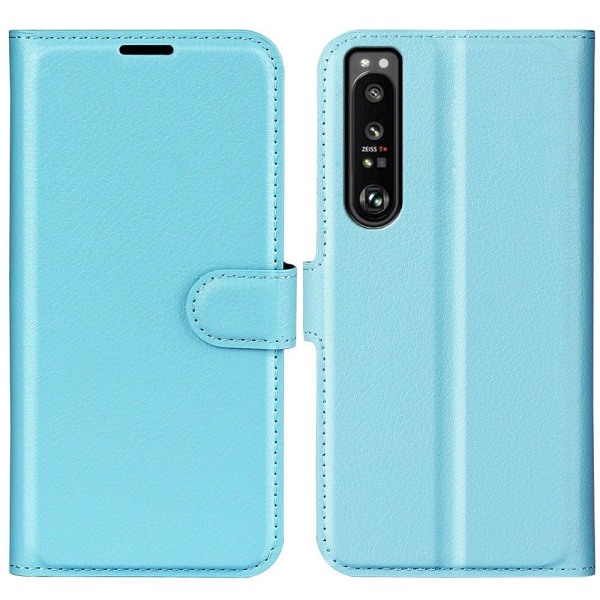 Classic Sony Xperia 1 IV flip kuoret - Sininen Blue