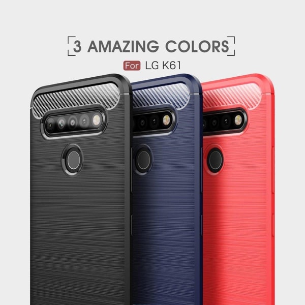 Carbon Flex kuoret - LG K61 - Musta Black