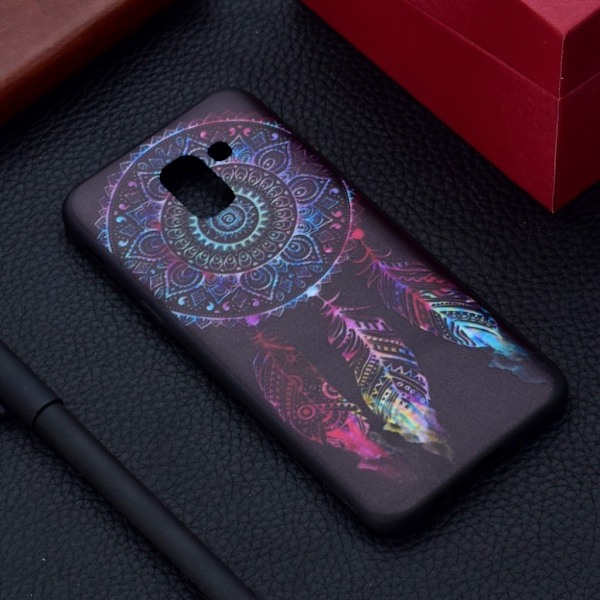 Samsung Galaxy J6 beskyttelsesetui i silikone og plastik med printet mønster - Drømmefanger Multicolor