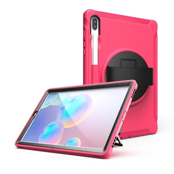 Samsung Galaxy Tab S6 360 vridbart kombinationsfodral - Ros Rosa