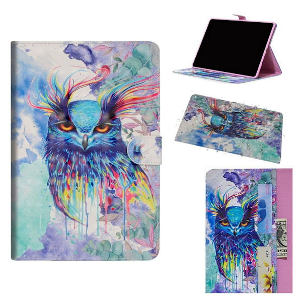 Amazon Kindle Paperwhite 4 (2018) - Värikäs Pöllö Multicolor
