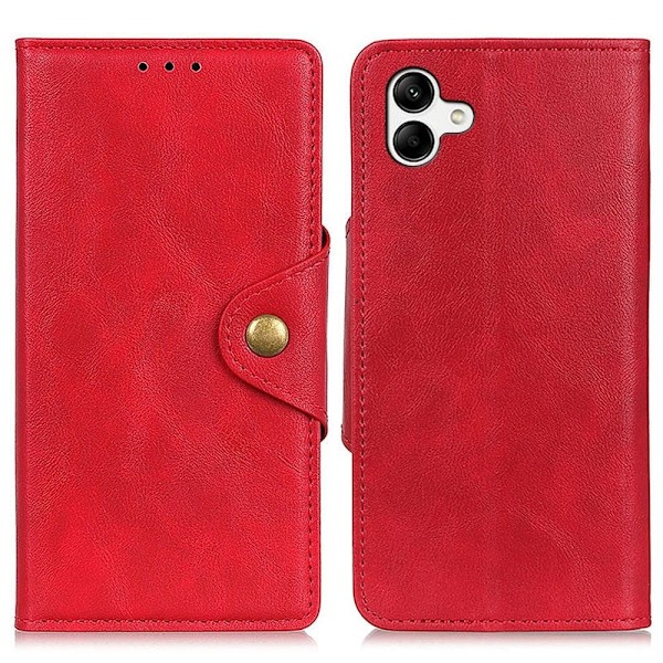 Alpha Samsung Galaxy A04 Läppäkotelo - Punainen Red
