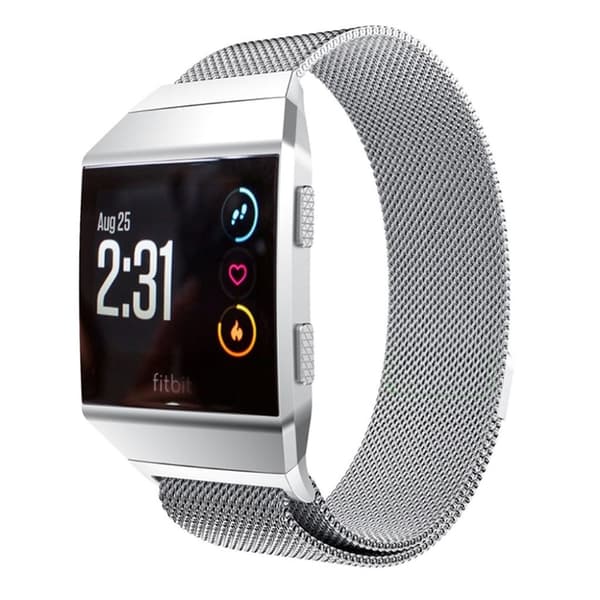 Fitbit Ionic Solid Rustfritt Stål Klokkereim - Sølv Silver grey
