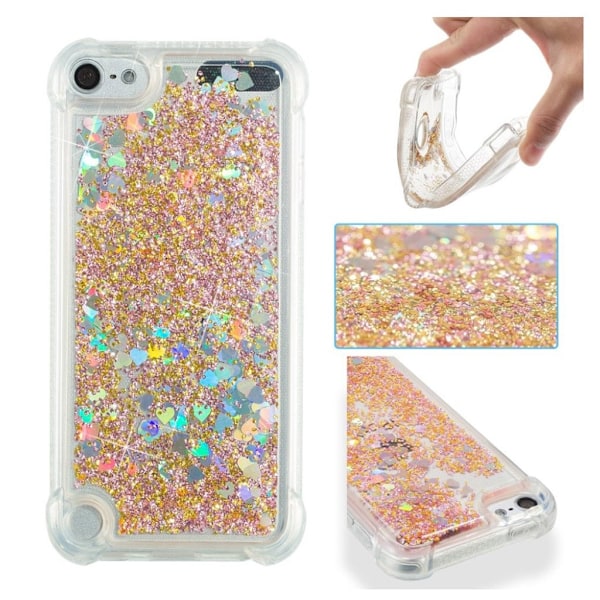 iPod Touch 6 Kelluva Kimalle Pehmeä Silikooni Suoja Kuori - Kulta Gold