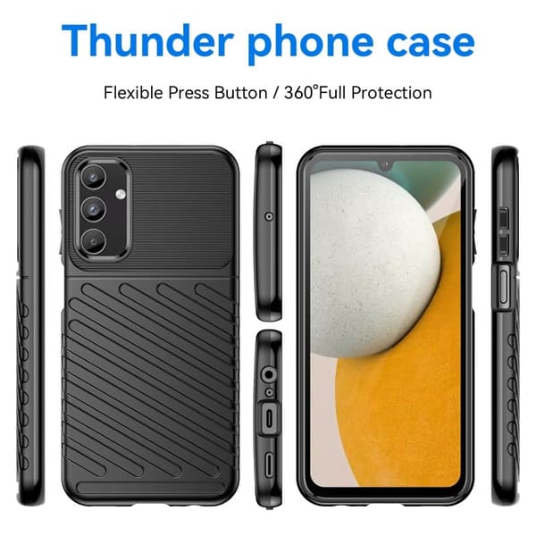 Thunder Samsung Galaxy A15 Suojakotelo - Musta Black