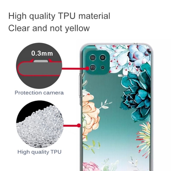 Deco Samsung Galaxy A22 5G skal - Blomma Transparent