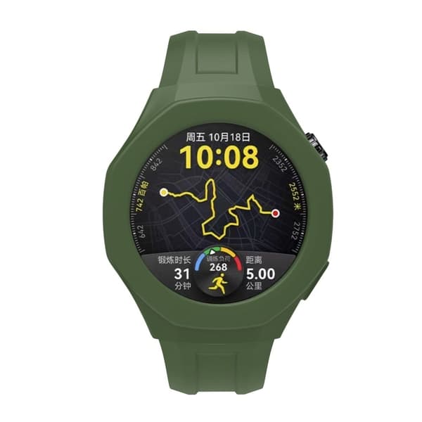 Huawei Watch GT 5 Pro 46mm Klockfodral Mjukt silikonskydd - Midnattsgrön Grön