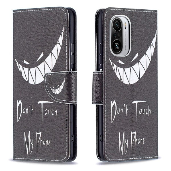 Wonderland Xiaomi Mi 11i / K40 Pro Plus / Poco F3 Flip Etui - Don't Touch My Phone Black