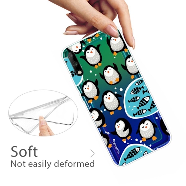 Deco Huawei P40 Lite E skal - Liten Pingvin Vit