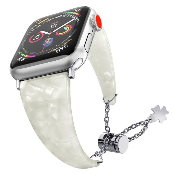 Apple Watch Series 5 40mm elegant watch band - White Vit