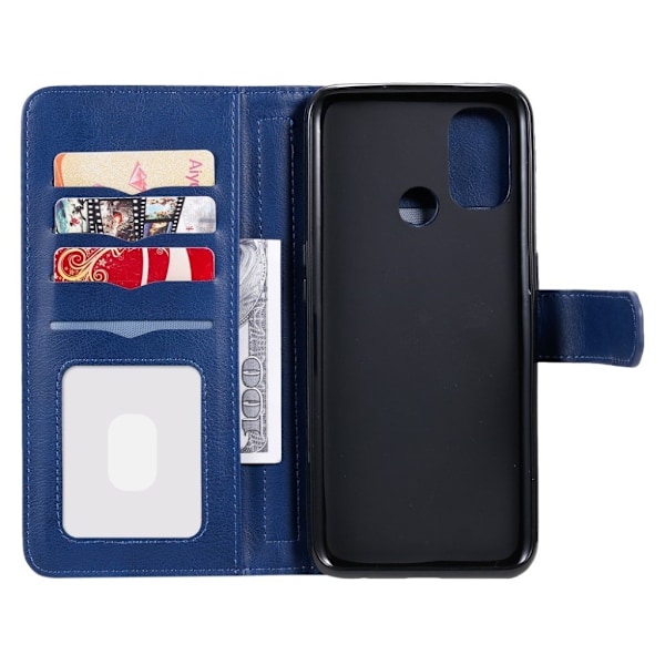 OnePlus Nord N100 fodral med 10 fickor - Blå Blå