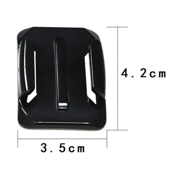 Gopro / Sargo / DJI Action Camera Mount Base Adhesive Helmet Mounting Bracket - Buet Black