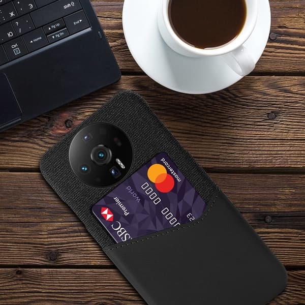 Bofink Xiaomi 12S Ultra korttikotelo - Musta Black