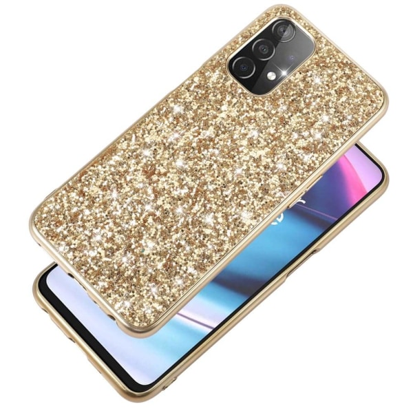 Glitter OnePlus Nord N200 5G Etui - Guld Gold