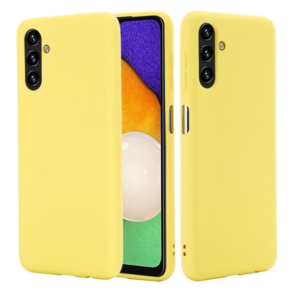 Matte Liquid Samsung Galaxy A13 5G silikone cover - Gul Yellow