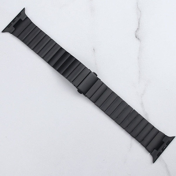 Apple Watch Series 8 (45mm) / Watch Ultra klockarmband i rostfritt stål - Svart Svart