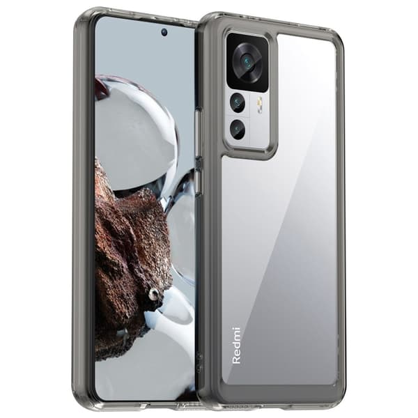 Xiaomi 12T Pro älykäs akryylikansi - Läpinäkyvä Harmaa Silver grey