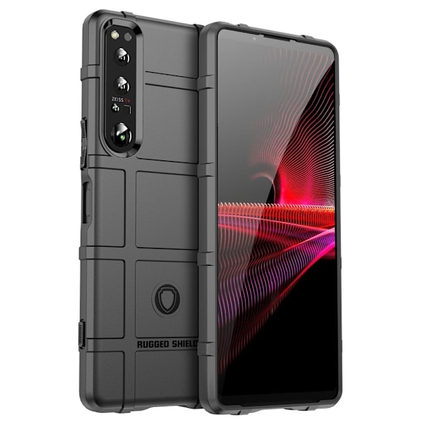 Rugged Shield Sony Xperia 1 IV kotelot - Musta Black