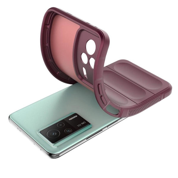 Pehmeä kahva muotoiltu kuori Xiaomi Redmi K60E - Viininpunainen Red