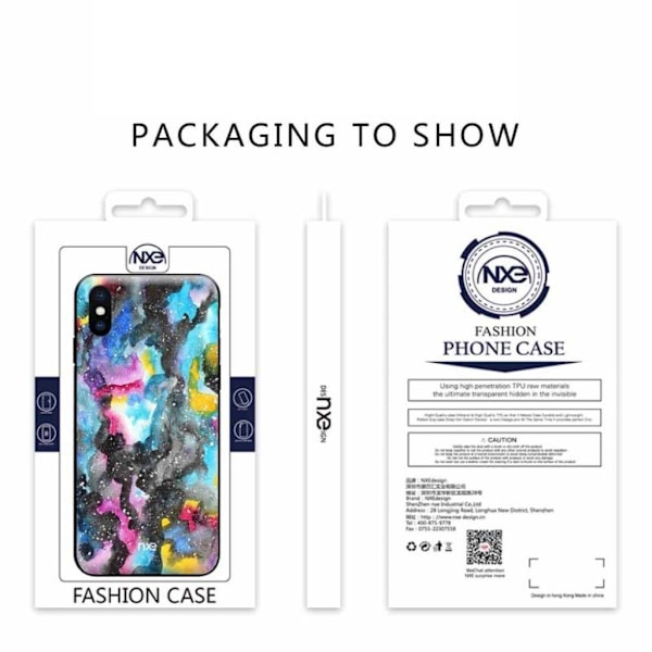 NXE iPhone Xs Max -kotelo - Tyyli A Multicolor