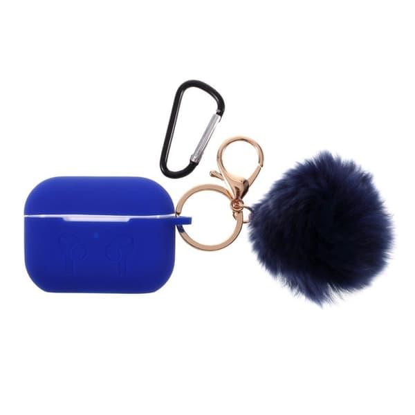 AirPods Pro silikone Hårbold pynt etui - Marineblå Blue