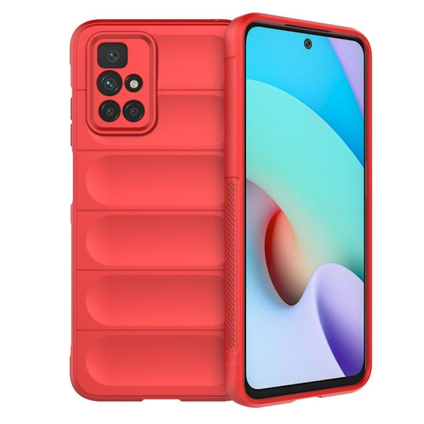 Mjukt greppformat Xiaomi Redmi 10 2022 / Xiaomi Redmi 10 / Xiaomi Redmi 10 Prime / Xiaomi Redmi Note 11 skal - Röd Röd