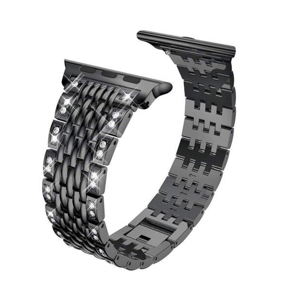 Apple Watch Series 4 40mm Diamant dekorations Urrem - Sort Black