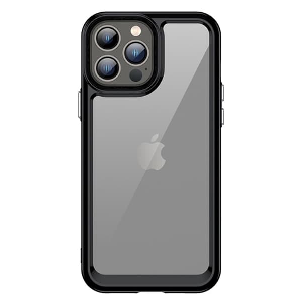 iPhone 13 Pro Max älykäs akryylikansi - Musta Black