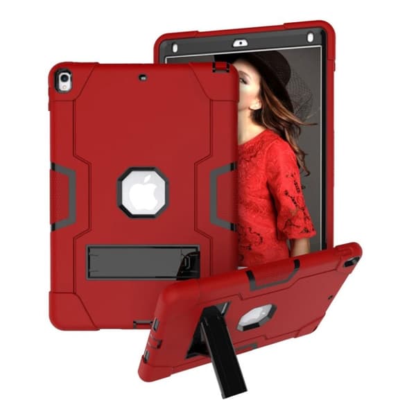 iPad Air (2019) iskunkestävä hybridikotelo - Punainen / Musta Red