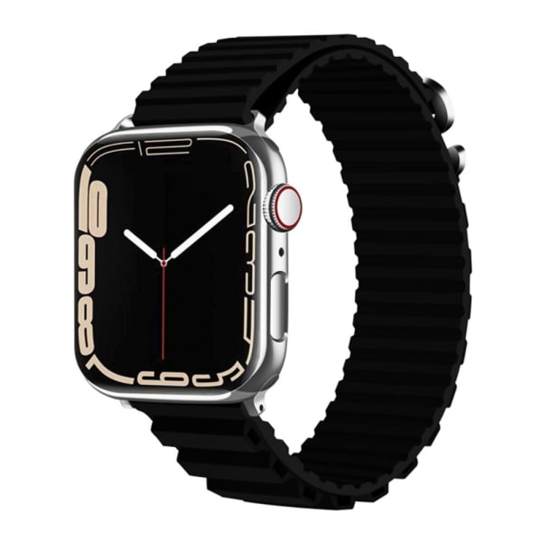 Apple Watch Series 8 (45 mm) / Watch Ultra silikoneurrem - Sort Black