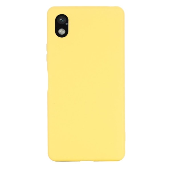 Matte Liquid Silikone Cover til Sony Xperia Ace Iii - Gul Yellow