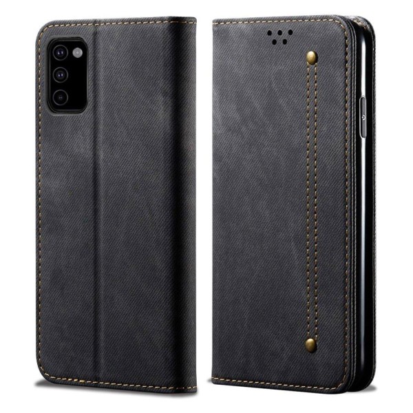 Jeans Samsung Galaxy M51 flip etui - sort Black