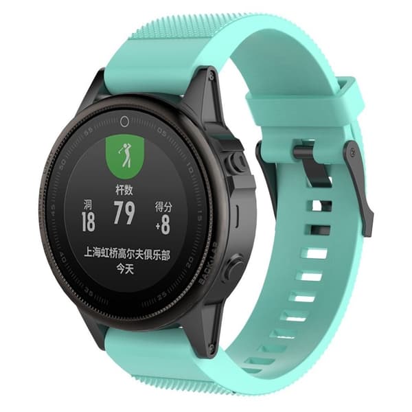 Garmin Fenix 5S klockarmband silikon - Turkos Grön