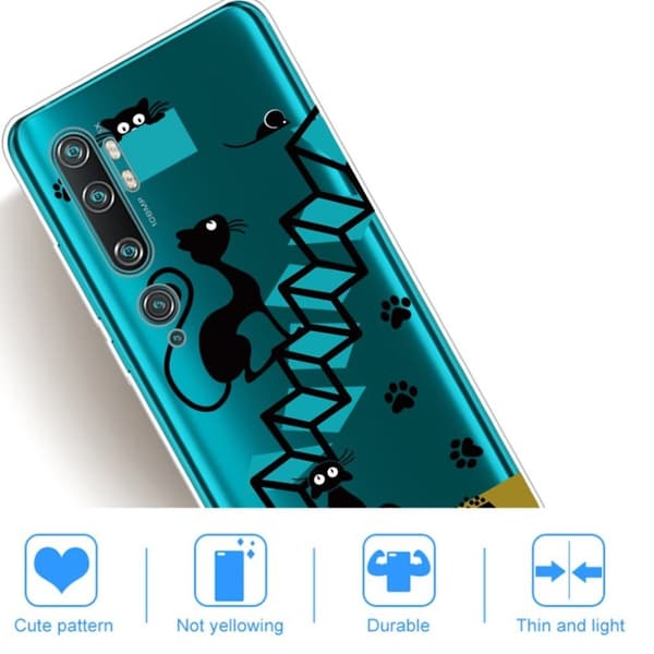 Deco Xiaomi Mi CC9 Pro / Xiaomi Mi Note 10 skal - Fotavtryck Svart