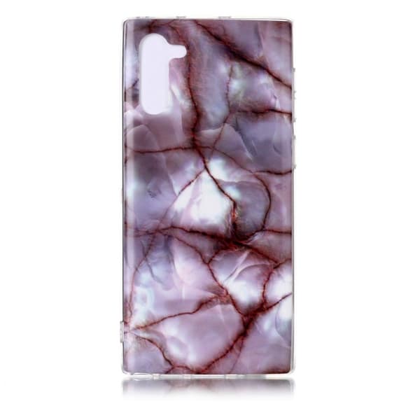Marble Samsung Galaxy Note 10 cover - Veiny Rose Marble Pink