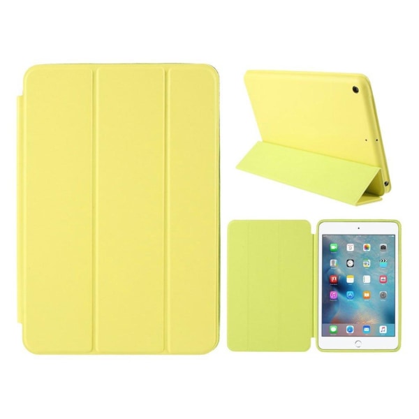 iPad Mini (2019) tri-fold leather flip case - Yellow Yellow