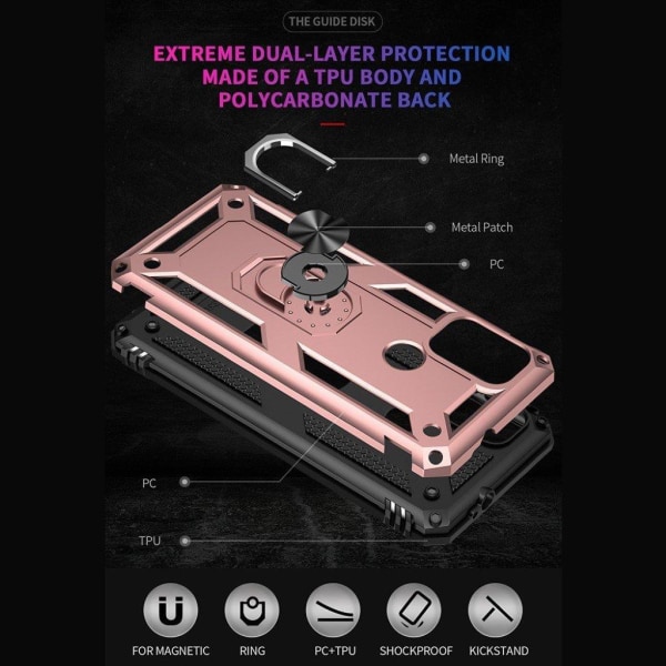 Bofink Combat Motorola Moto G30 / G10 Suojakotelo - Ruusukulta Pink