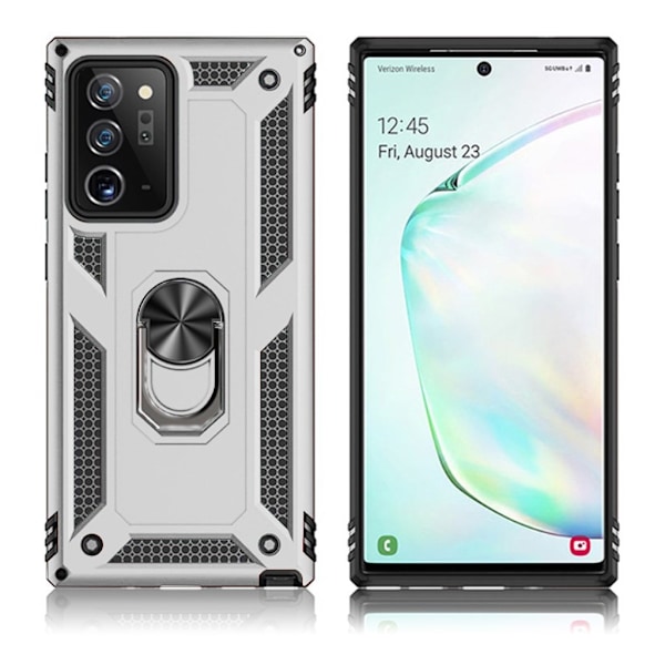 Bofink Combat Samsung Galaxy Note 20 kotelot - Hopea Silver grey
