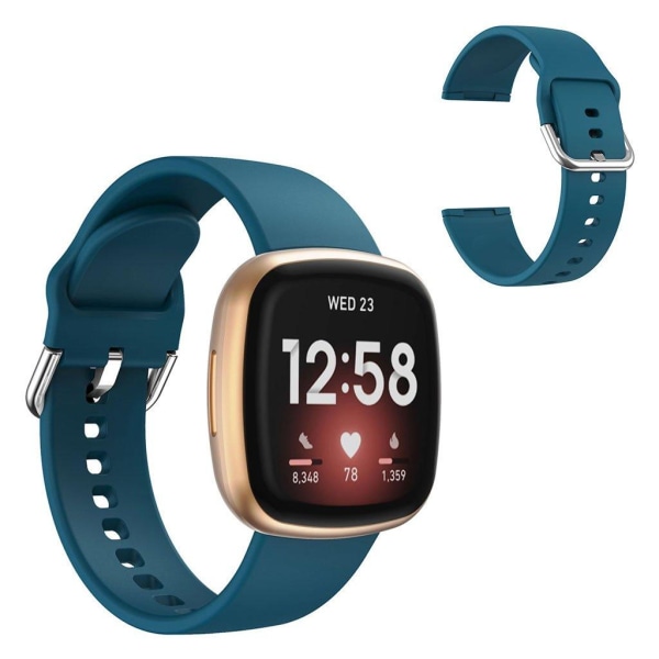 Fitbit Versa 3 simple silikone rem - Dark grøn Green