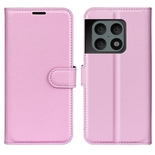 Classic OnePlus 10 Pro Flip Etui - Lyserød Pink