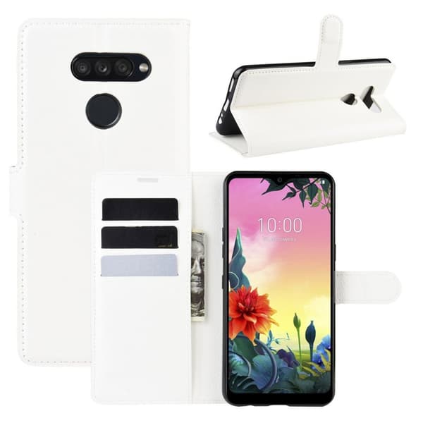 Classic LG K50S etui – Hvid White