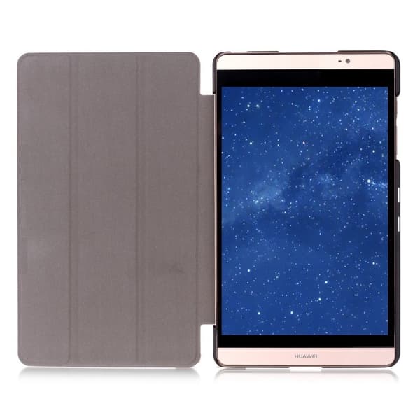 Hamundarson trefolds læretui for Huawei Media Pad M2 8 - Kaffe Brown