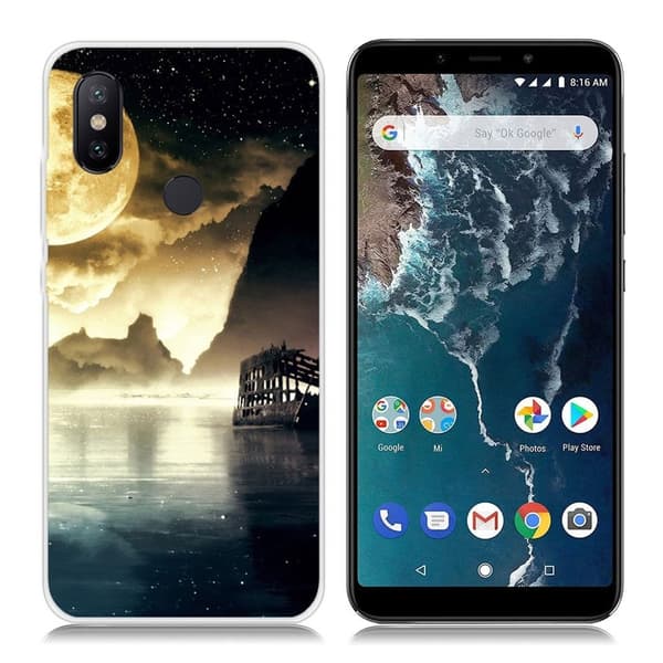 Xiaomi Mi A2 Mønsteretui - Vakkert Landskap Multicolor