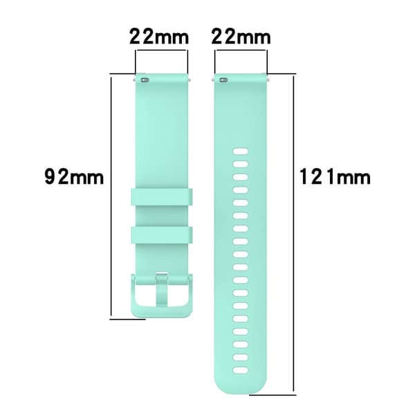Garmin Forerunner 265 / Forerunner 255 Silikonarmband 22mm Quick Release ersättningsarmband - Blågrön Grön