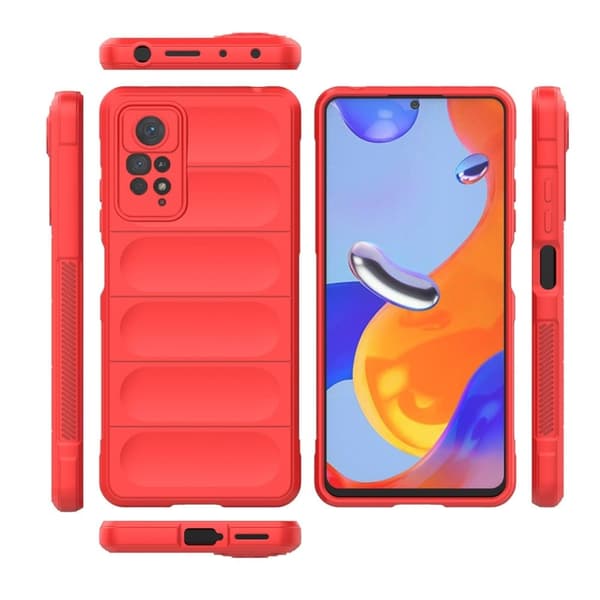 Blødt grebsformet cover til Xiaomi Redmi Note 11 Pro 5G / Xiaomi Redmi Note 11 Pro - Rød Red